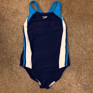Speedo Swim - Girls Navy/Blue Speedo One Piece Swimming Suit Speedo Swim - Girls Navy/Blue Speedo One Piece Swimming Suit